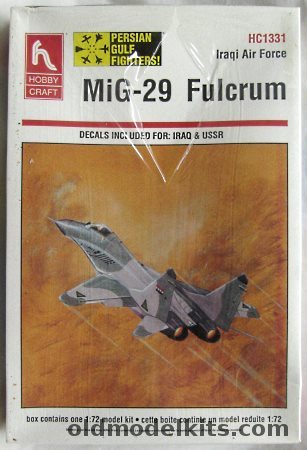 Hobby Craft 1/48 Mig-29 Fulcrum - USSR or Iraq Air Force, HC1331 plastic model kit